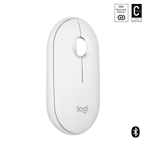 Logitech Pebble 2 M350s rato Viagem Ambidestro RF Wireless + Bluetooth Ótico 4000 DPI