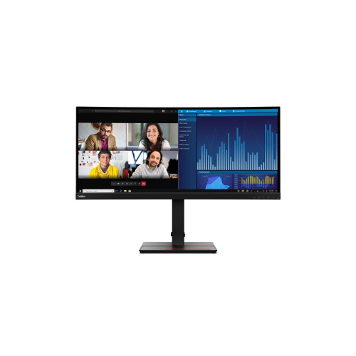 Lenovo ThinkVision P34w-20 LED display 86,7 cm (34.1") 3440 x 1440 pixels Wide Quad HD Preto