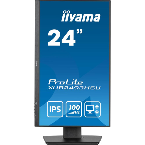 iiyama XUB2493HSU-B7 monitor de ecrã 60,5 cm (23.8") 1920 x 1080 pixels Full HD LED Preto